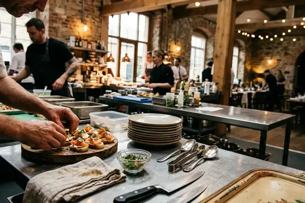 El catering memorable empieza con el lugar, no con el menú