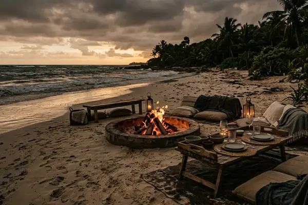 Guía para disfrutar una cena a la fogata en Tulum durante la temporada de lluvias